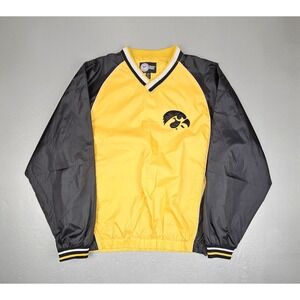 Vintage Iowa Hawkeyes‎ Pullover Mens XL Black Collegate Licensed Product V-Neck